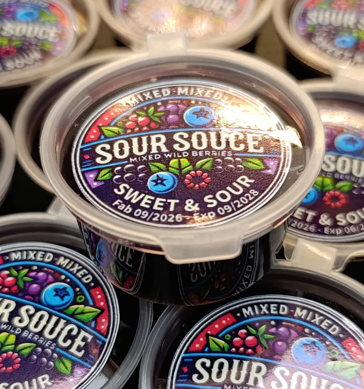 sauce acidulée fruits des bois