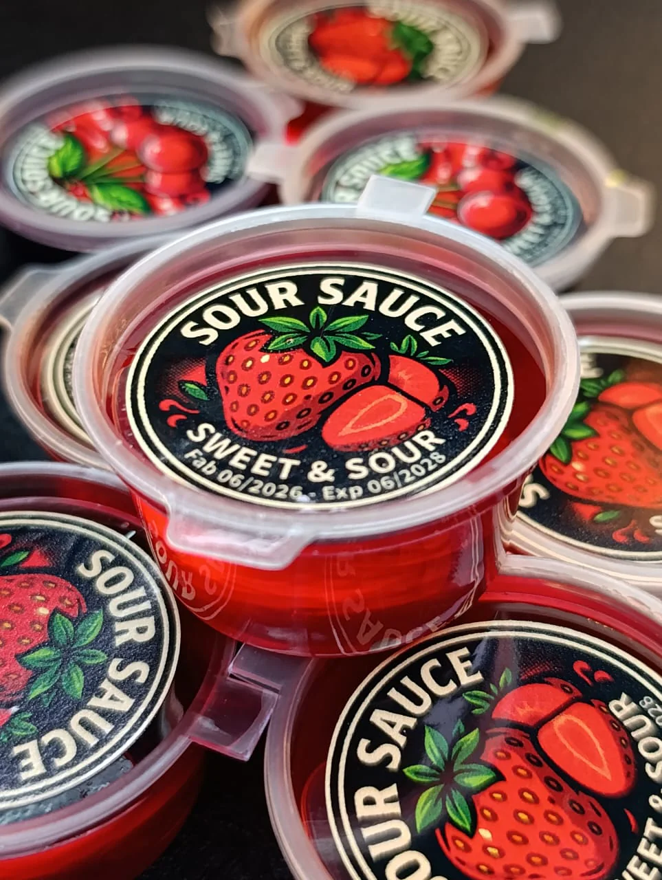 sauce acidulée fraise