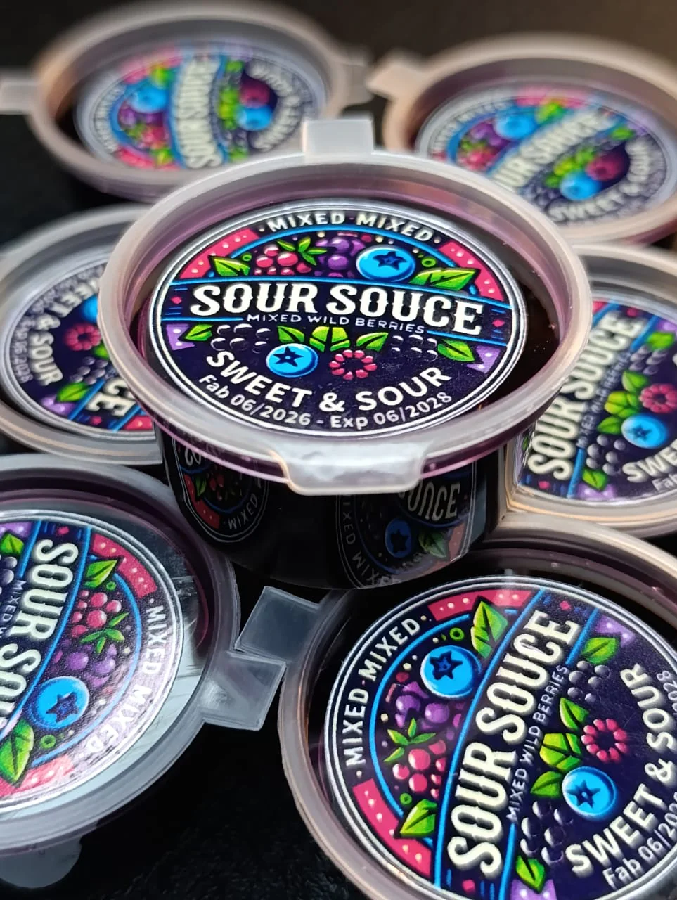 sauce acidulée fruits des bois