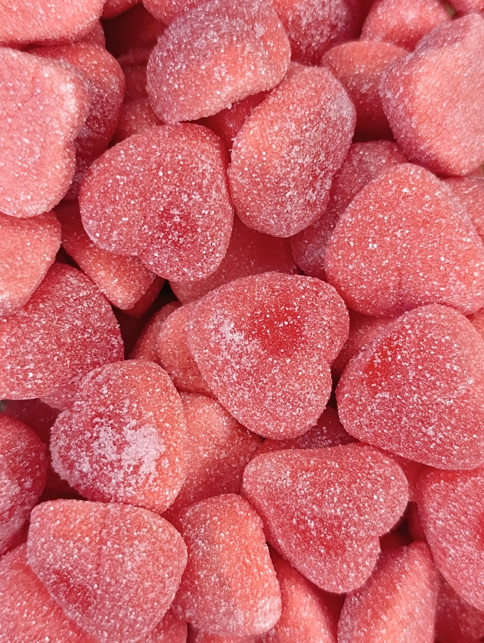 cœur fourré acidulé rouge
