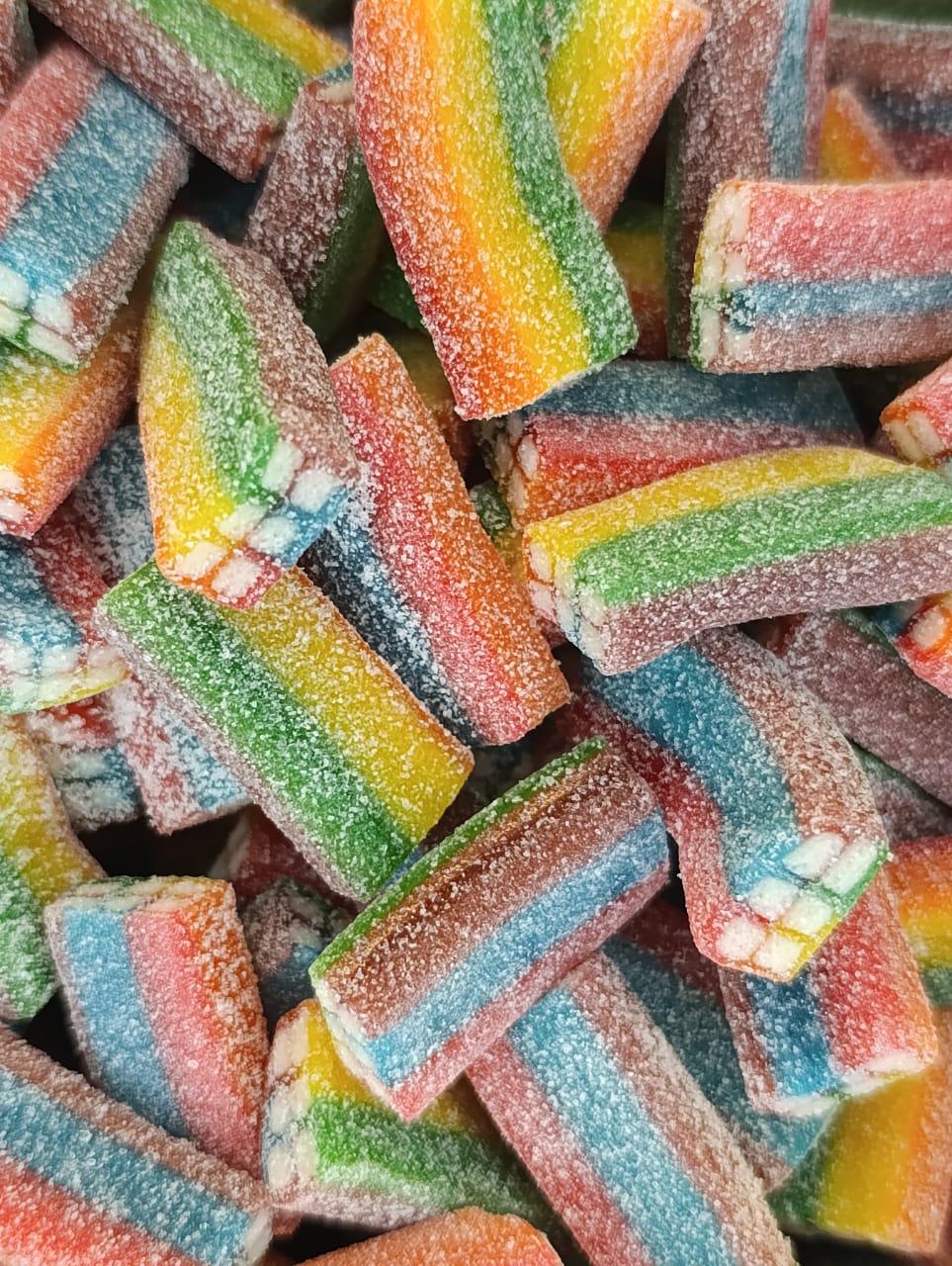 Briques acidulées multicolores