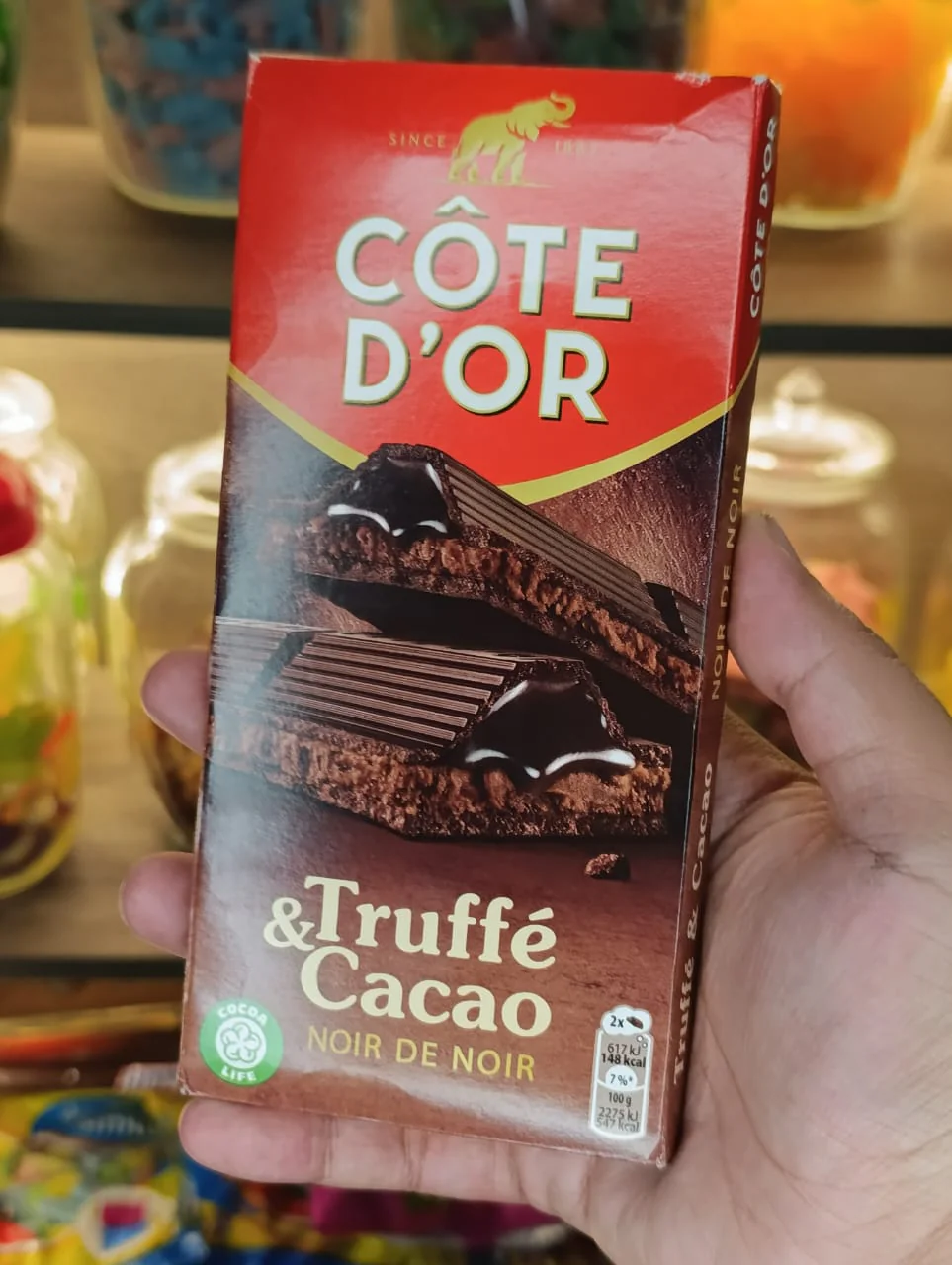 Chocolat côte d'or truffé et cacao